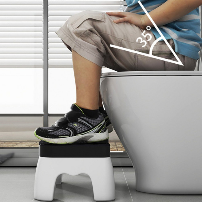 leoq 화장실 변기앞 플라스틱 발판 욕실 발받침대, 네이비, 1개