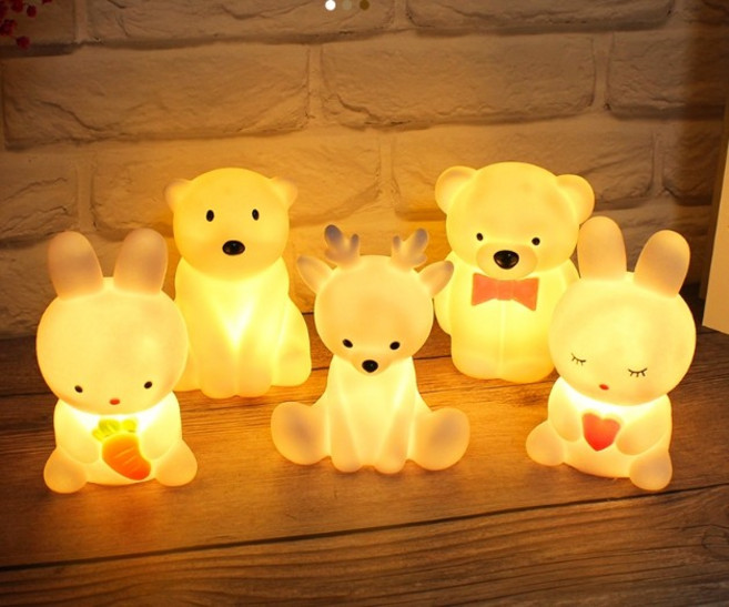 동물캐릭터 무드등/당근토끼/루돌프/하트토끼/하트베어/당근토끼/곰돌이/고양이 동물캐릭터/LAM-61, LAM-061 곰돌이