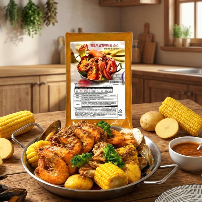 보일링씨푸드 보일링크랩 소스 / 보통매운맛, 1개, 250g