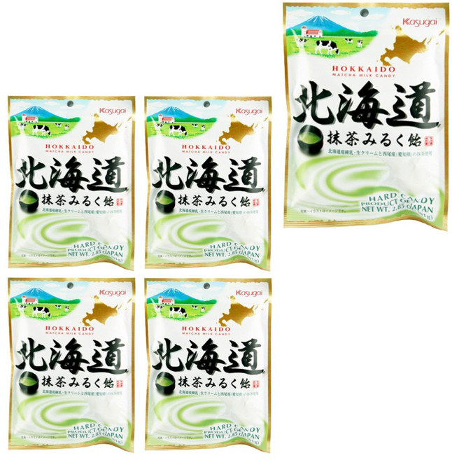 카수가이 훗카이도 마차밀크 캔디 81g, 5개