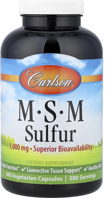 칼슨 MSM 황 1000mg 베지캡슐 300정, 3개 - 쿠팡