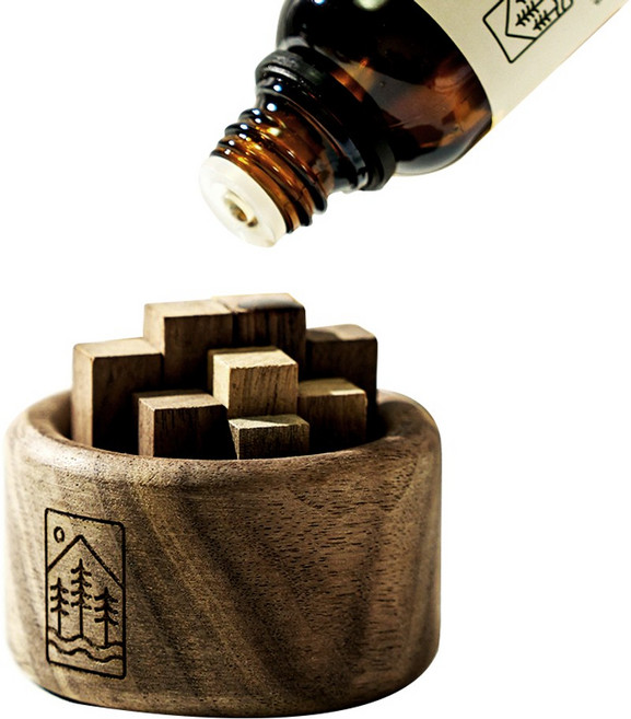 솔향가득 우드 디퓨저 편백오일 천연 아로마 오일 테라피, 1개, 10ml, 편백(타입02)