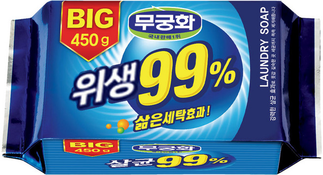 무궁화 살균99% 세탁비누, 450g, 16개