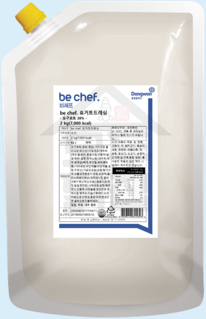 동원 홈푸드 비셰프 요거트 드레싱 2kg be chef 샐러드소스 샐러드재료, 1개