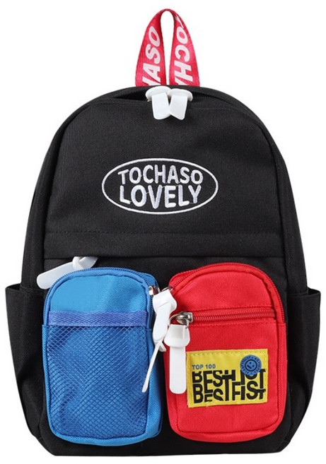 키즈브릭스 투포켓 컬러풀 키즈 캐주얼 백팩