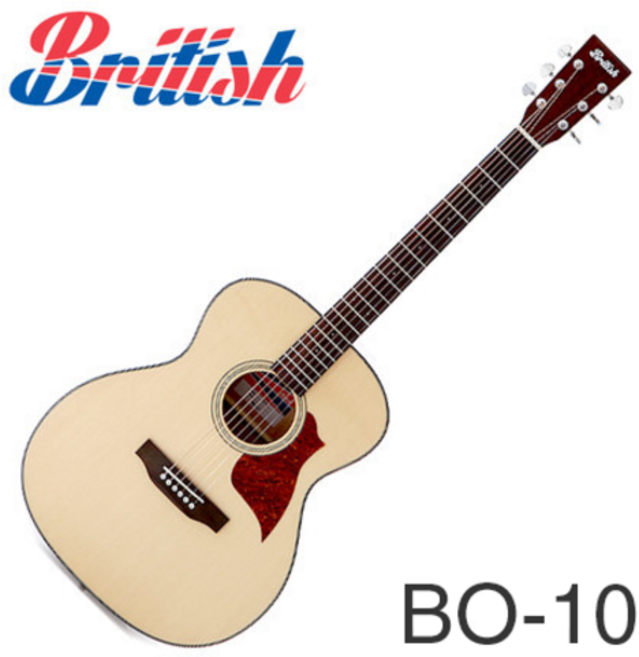 브리티시 BO10/ British BO-10/ 브리티쉬 어쿠스틱 통기타/ 여성용/ 보면대 포함 18종, 1개