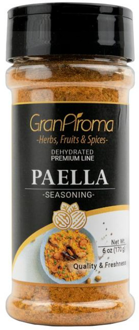 GranAroma 빠에야 시즈닝 사프란 포함 스페인 요리용 향신료 블렌드 (170g), 6 Ounce (1팩), 170g, 1개