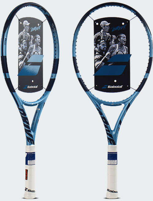 바볼랏 2025 퓨어드라이브 GEN11 테니스라켓 스트링 작업 포함, 블루, 1개, 107 (285g) G2