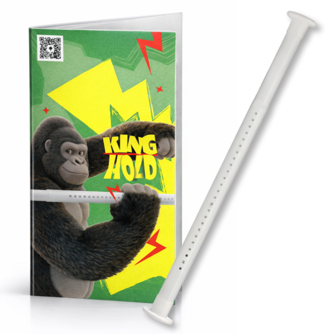 킹홀드 초강력 무타공 커튼봉 압축봉 못없이 4.6m까지, 화이트