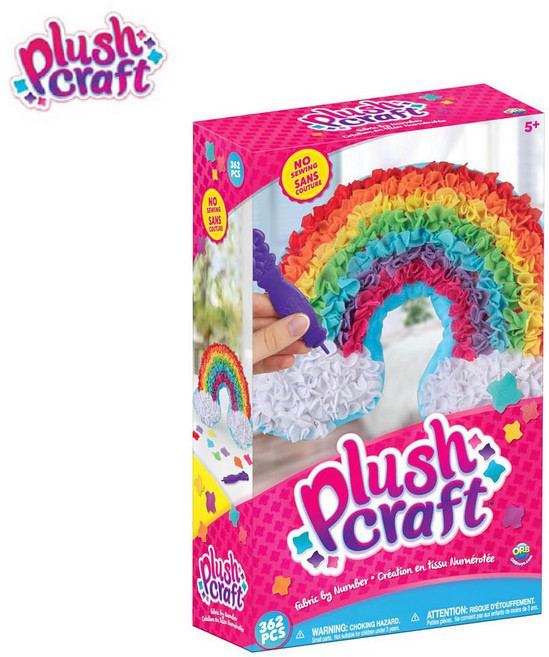 ORB FACTORY 오르브 팩토리 쿠션 만들기 Plushcraft, 1개, 무지개 쿠션