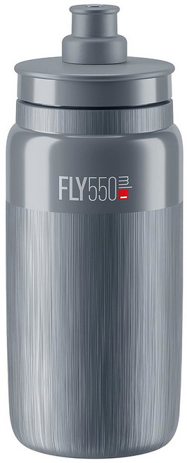 엘리트 플라이 텍스 자전거 물통, 그레이, 550ml, 1개
