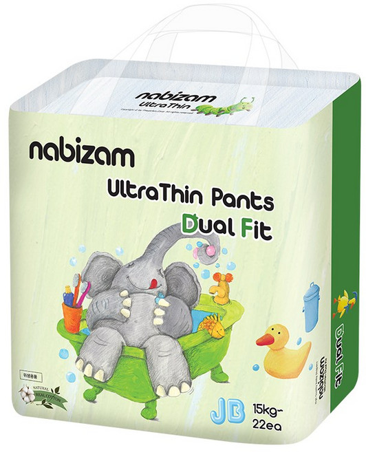 나비잠 기저귀 울트라씬 듀얼핏 팬티 1팩, 점보형(2XL), 22매