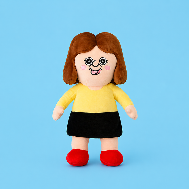 [공식정품] 옥지 중형 인형 30cm 3종 택1/우정 웃긴 선물 생일 커플 크리스마스 응원 빵빵이, 1개, 03. 헤헤 옥지 중형인형