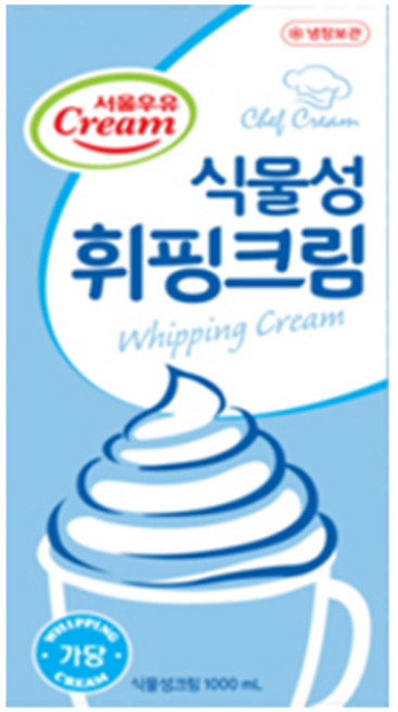 서울우유 식물성 휘핑크림 1L, 2개