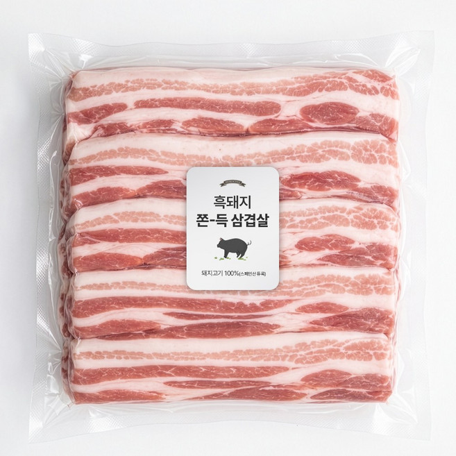 따봉프레시 숙성 흑돼지 황제 삼겹살 육즙가득 쫀득한 구이용 HACCP, 1개, 3kg