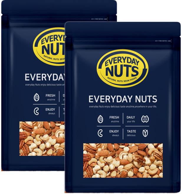 에브리데이넛츠 프리미엄 믹스넛 500g+500g, 2개, 500g