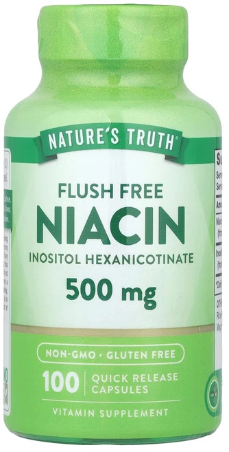 아이허브 네이처스 트루스 홍조 무함유 나이아신 500mg 캡슐 100정, NTH10113, 1개 - 쿠팡