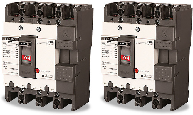 산업용 배선차단기 배선용 SB-104Ca 50A 국산, 2개
