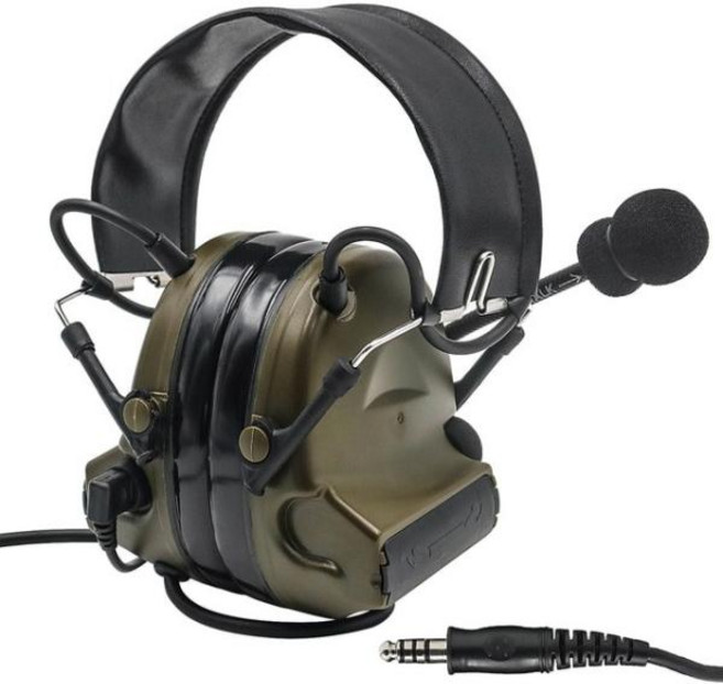 헤드셋 TCIHEADSET 소음 감소 헤드폰 청력 보호 귀마개 Comtac II Airsoft, [08] 전술헤드셋 FG, 1개