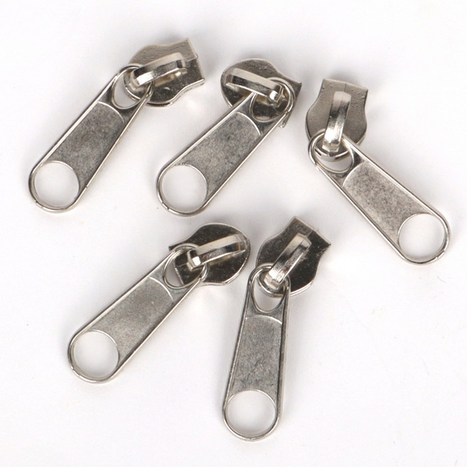 수선용 금속 지퍼머리 실버 8호 5P 지퍼슬라이더