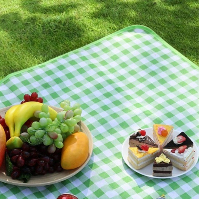 두두하우스 초간편 야외 감성 피크닉매트 대형 돗자리, 밝은그린