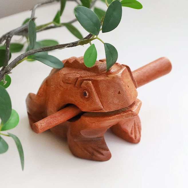 원목 두꺼비 목탁 (3가지 사이즈 택1), 1개, 중