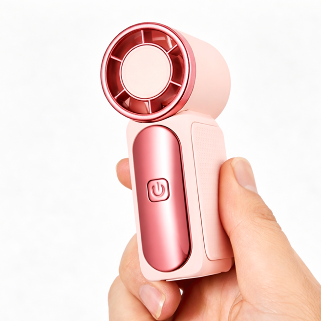 BAOTAI 100단 미니 핸디 포켓 선풍기 휴대용 선풍기, 핑크, X688