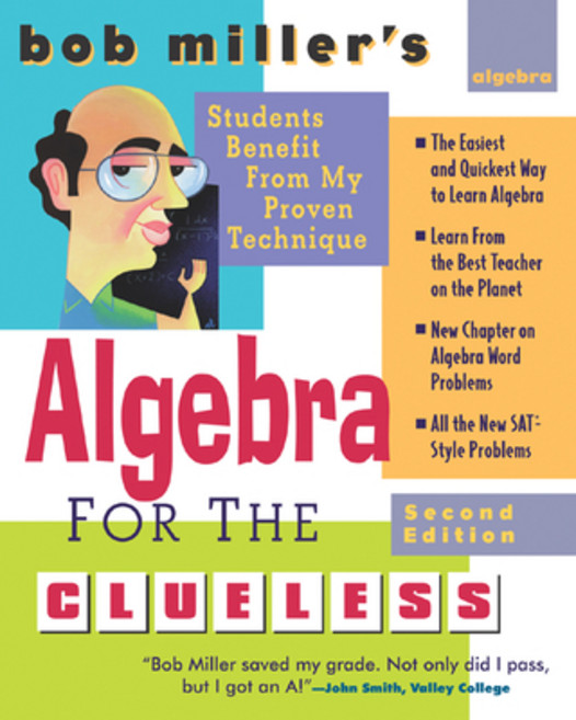 (영문도서) Bob Miller's Algebra for the Clueless 2nd Edition Paperback, McGraw-Hill Education, English, 9780071473668
