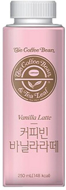 [서울에프엔비] 커피빈 바닐라라떼 250ml, 1개입, 24개
