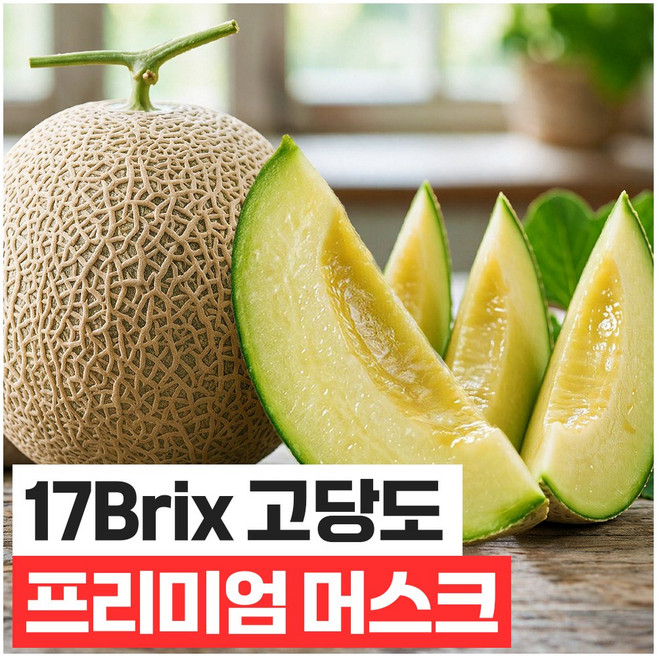 푸드지 산지직송 고당도 메론, 1개, 1.5kg