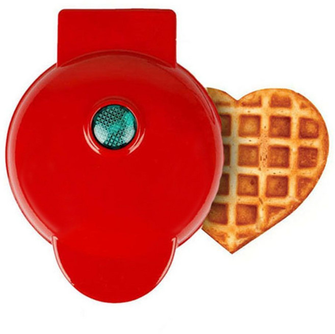 多功能小型家用華夫餅機 雙面加熱早餐機, 1個, 【減配款】愛心款