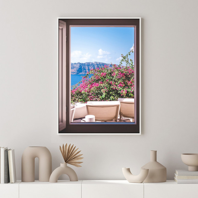 더 아트 컴퍼니 유럽 풍경 창문 감성 빈티지 여행 사진 그림 인테리어 액자 포스터 100종_Part 1 1-50, 41. Santori's Azalea