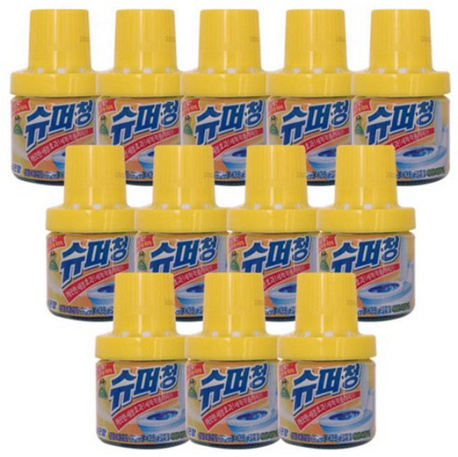산도깨비 슈퍼청 변기세정제 병타입 180g 12개