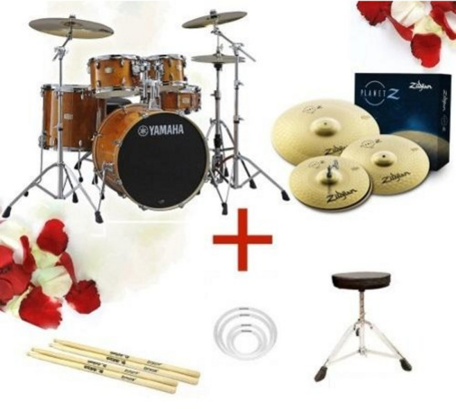 야마하 스테이지커스텀 드럼 세트 질젼 Planet Z 심벌 풀패키지 / YAMAHA, Raven Black, 1개
