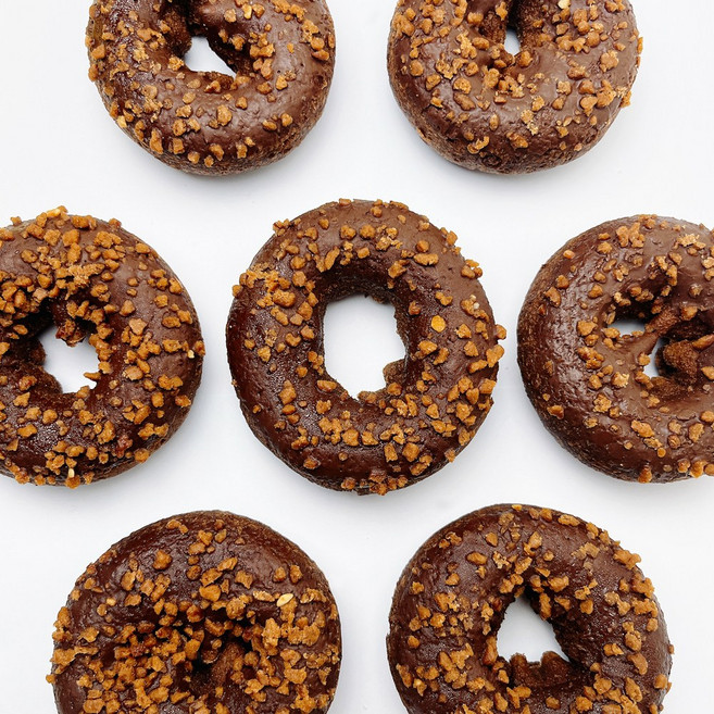 벨리 냉동도넛 반제 더블쿠키 초코링 냉동 도너츠 냉동간식 하나베이킹푸드, 10개, 70g