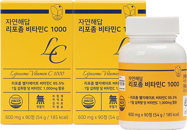 자연해답 리포좀 비타민C 1000, 2박스, 90정