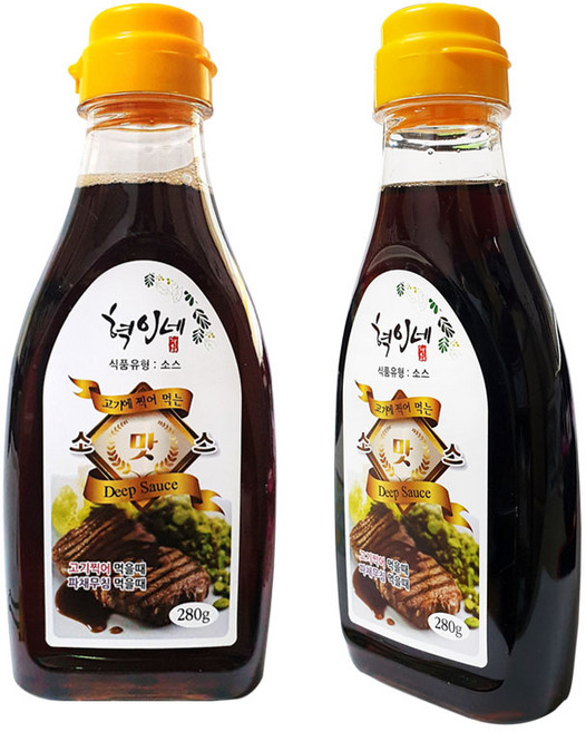 혁이네 삼겹살 갈비 맛 소스 280g 겉절이 간장 양념 장, 1개