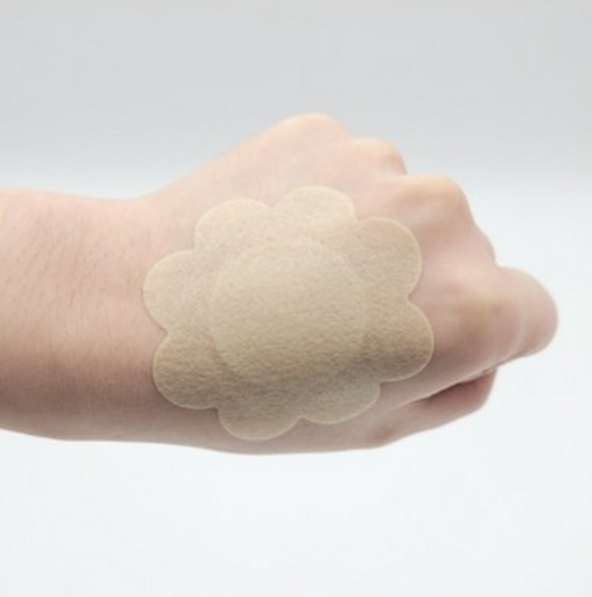 저자극 꽃모양 니플패치 중앙무점착, 20개, A 테두리점착
