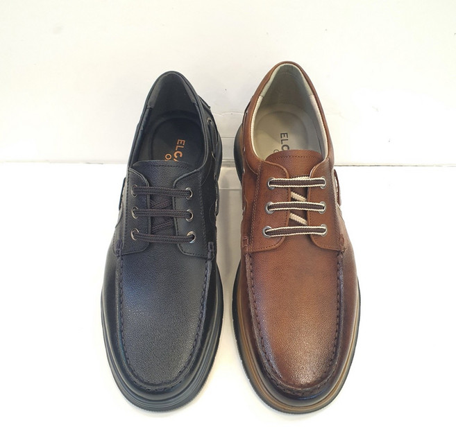 엘칸토 [초경량] 남성 천연 소가죽 쿠션업 캐주얼화(3센치)..세미정장 세미캐주얼..정말 쿠션 좋은 컴포트화..직장인..출퇴근..나들이..여행