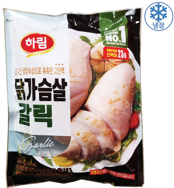 하림 닭가슴살 갈릭, 510g, 1개
