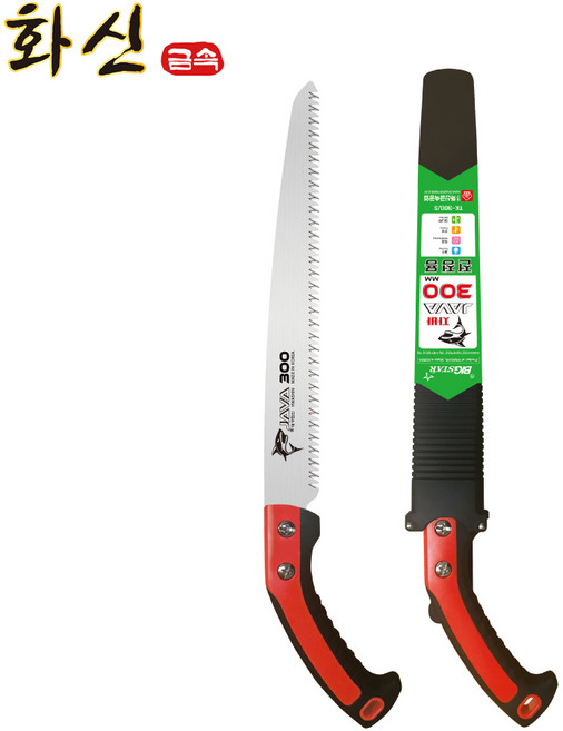 화신금속 자바 전지톱 과수용 전정용 목공용 톱 (톱집포함), 자바300 (TK-300S), 1개