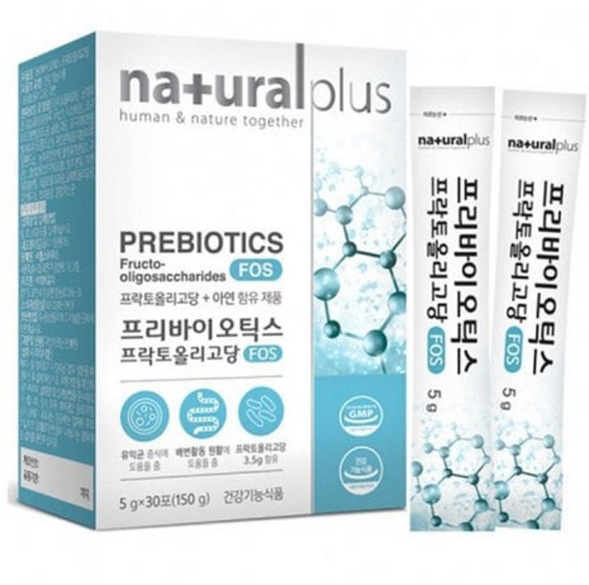 내츄럴플러스 프리바이오틱스 프락토올리고당 FOS 30포, 1개, 150g