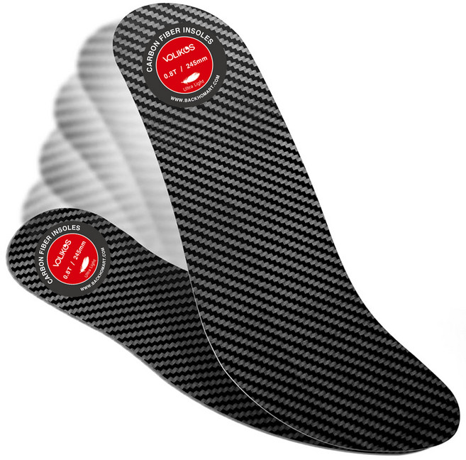 [볼리코스] 카본와이드깔창 인솔 러닝화 축구화 탄성깔창, 0.8T
