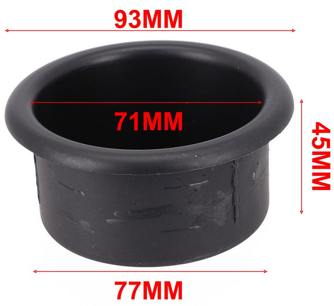 차량 컵홀더 랙 트레일러 RV 물컵 홀더 해양 캠핑카 매립형 내부용 검정 물 플라스틱 1개, A
