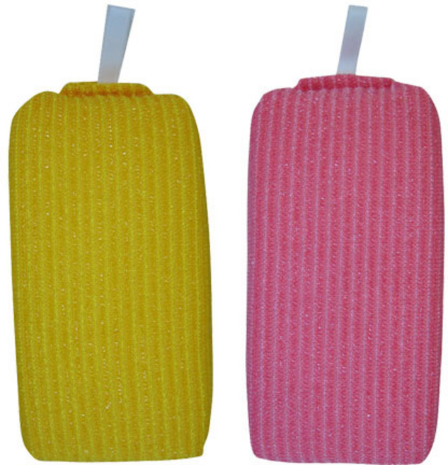 이물혼입방지수세미(옐로우/핑크 택1-10개입)일반수세미대용 강력때제거, 1개