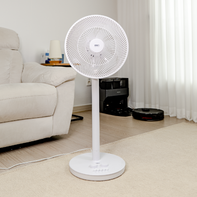 초미풍 12인치 기계식 무소음 미니 키높이 캠핑 여름 가성비 추천 선풍기 엠엔 MF - S12HW, MF-S12HW