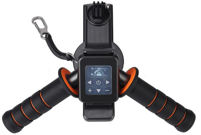 수중스쿠터 전동추진기 500W 다이빙 장비 대용량 배터리 휴대용 물놀이 장거리 레저, 방향 제어 핸들, 원 사이즈