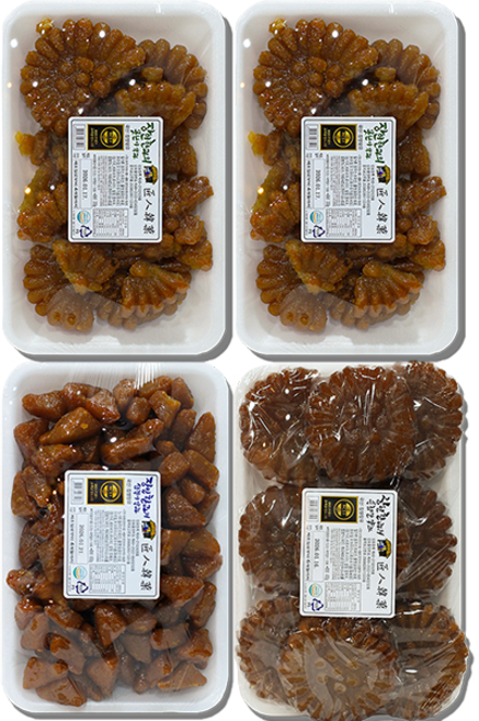 [25년전통] 의정부 장인한과 패키지 [못난이약과2+삼각이약과+손찹쌀약과] [다미당], 1세트, 1.8kg