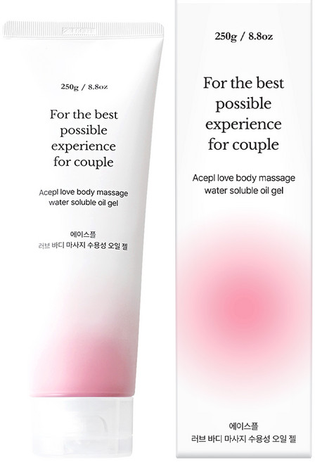 에이스플 바디 마사지 수용성 오일 젤 250ml, 250g, 2개
