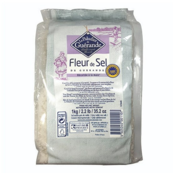 르팔루디에르 플뢰르드셀 게랑드 토판천일염, 3개, 1kg